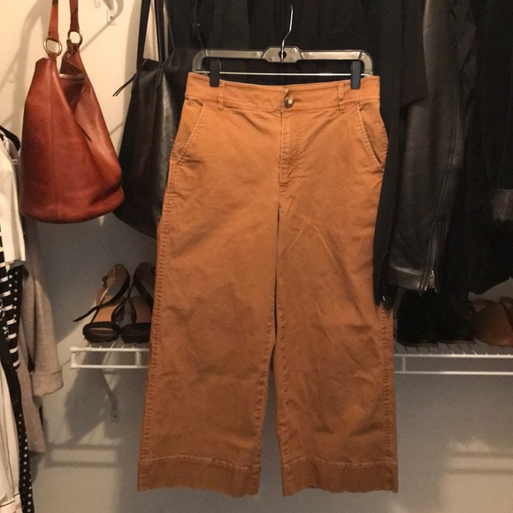 Madewell Pants - Madewell Langford wide leg crop. 28